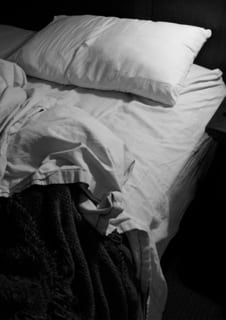 unmade bed, sleeping beauties