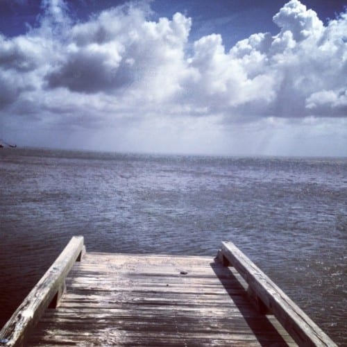 Dock, looking out from the dock, rustic dock