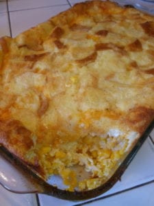 Cheesy corn casserole Corn casserole, Cheesy corn dish, Thanksgiving side dish, corn and cheese casserole, Thanksgiving corn