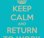 Returning to work