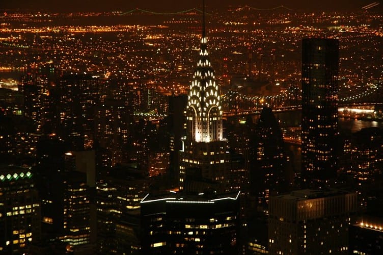 Chrysler building images at night #2