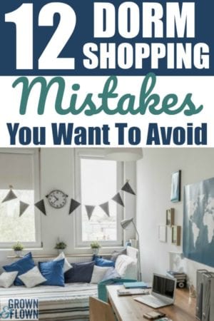 Top Twelve Dorm Shopping Mistakes (2023)