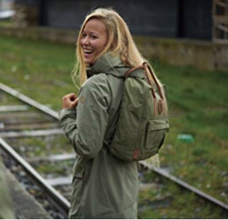 woman with backpack 