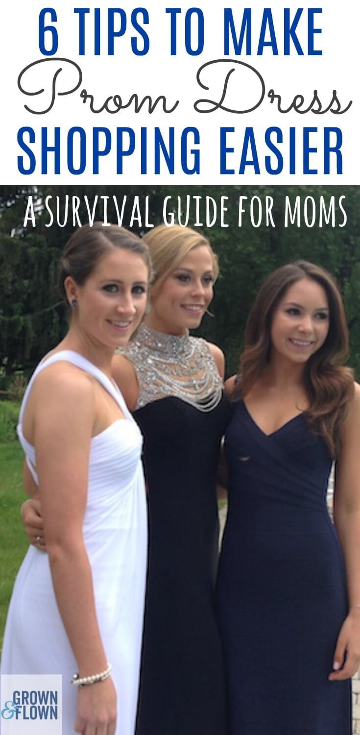 Prom dress shopping can be an overwhelming task for you and your high schooler. If you're looking for prom dress shopping tips from moms who have been there, then this is the post for you. Whether you're looking for a modest dress, something long, or a two piece - it doesn't matter. These tips will help you and your daughter survive it all. #prom #promdresses #promdressideas #promdressphotos #promtips #promdressshoppingtips