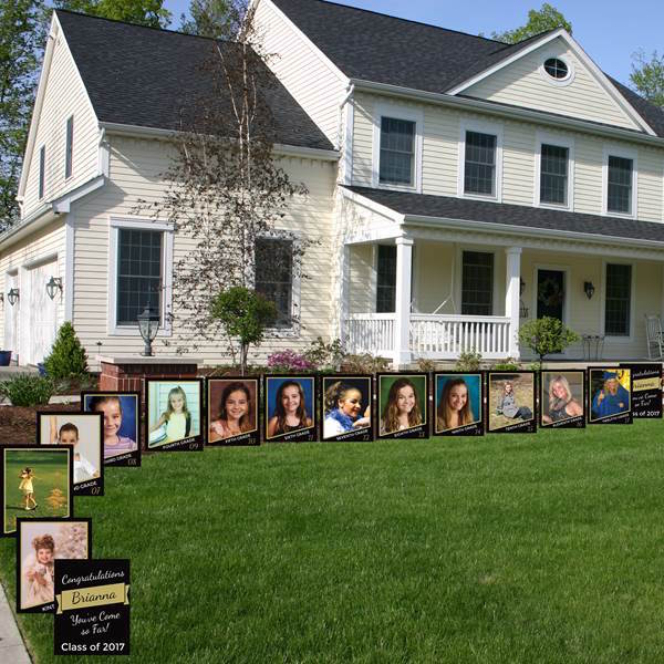 Graduation party decorations and food