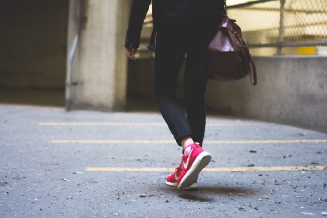 girl walking 