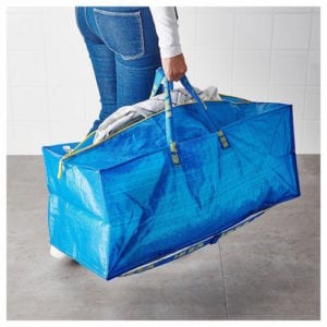 IKEA blue bags