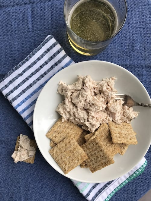 Food and family: Why tuna and crackers means so much to this mom. 