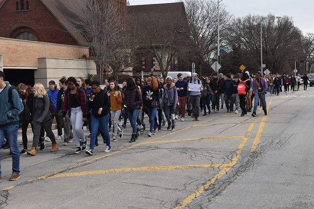 Activist teens stage a protest