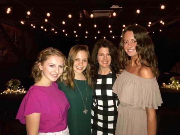 mom with 3 teen daughters