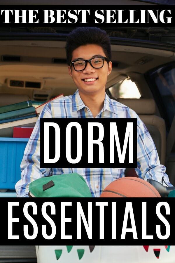 If you're looking for more things you need to stock up your college student's dorm room, then you'll want this list of popular dorm room essentials your teen must have. These dorm must haves are the perfect addition to your college prep shopping list. #college #collegedorm #dormroom #dormideas #dormlife #collegeprep #teens #teen #collegeessentials