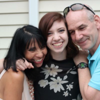 Parents with teen daughter