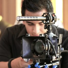 Student in film school.