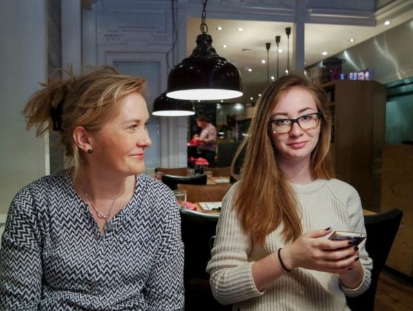 mom and teen daughter 