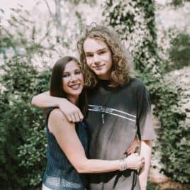 mom and son