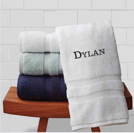 monogrammed towels 