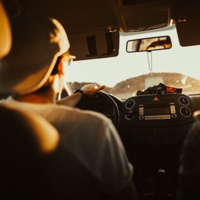 teen driving car