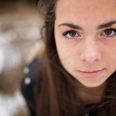 close up teen girl