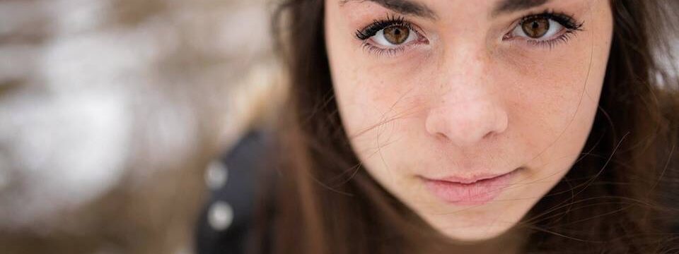 close up teen girl