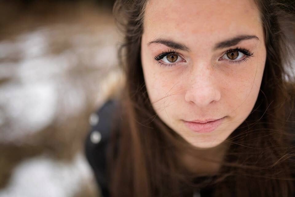 close up teen girl