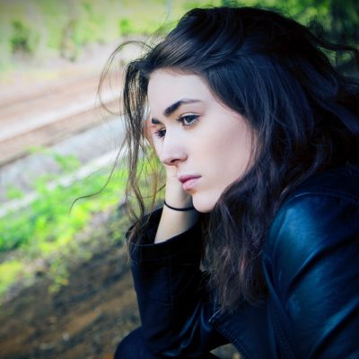 unhappy girl