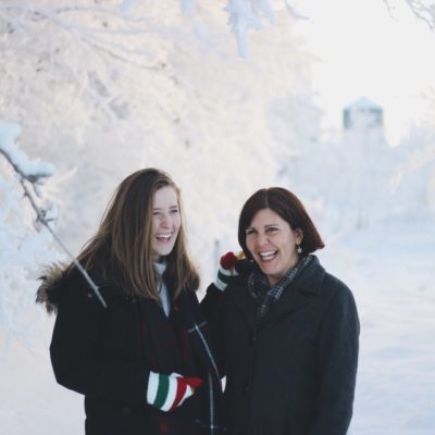 monad daughter at Christmas