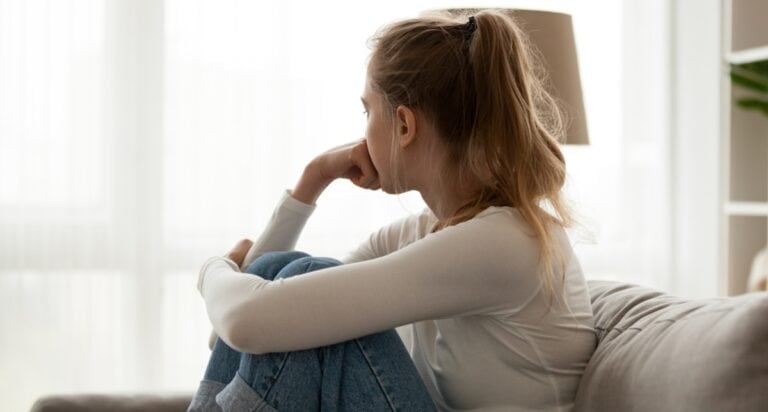 sad young woman