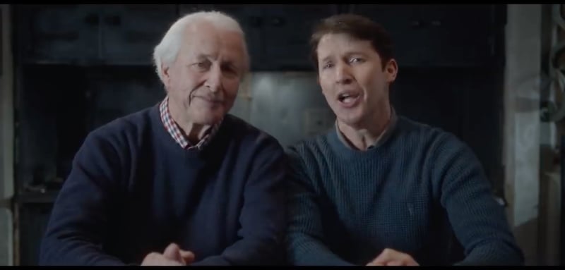 James Blunt sobs in powerful video starring ailing father