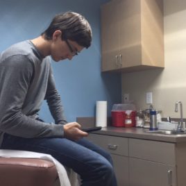 teen in doctor's office