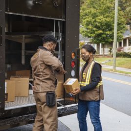 UPS driver and seasonal worker