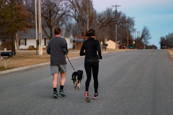 couple jogging