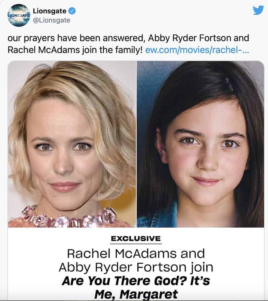 Are You There God It S Me Margaret Movie Withrachel Mcadams Kathy Bates