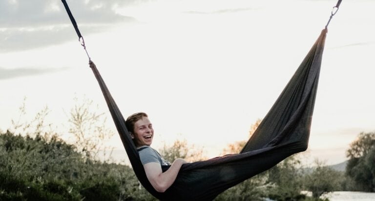 boy in hammock