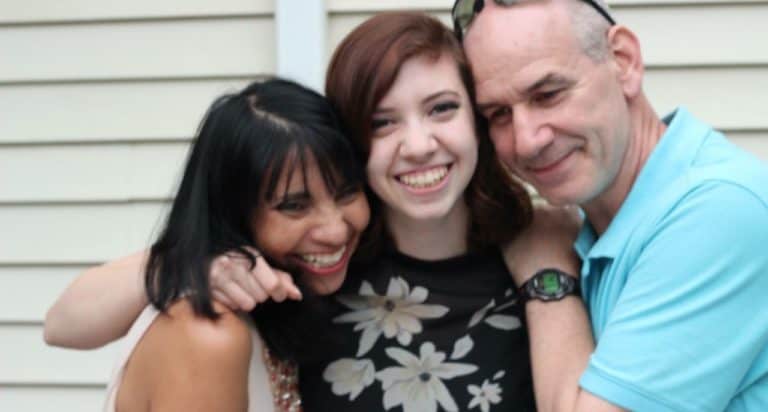family with college daughter
