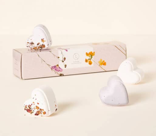 heart-shaped shower steamer