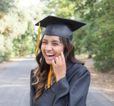 smiling high school grad