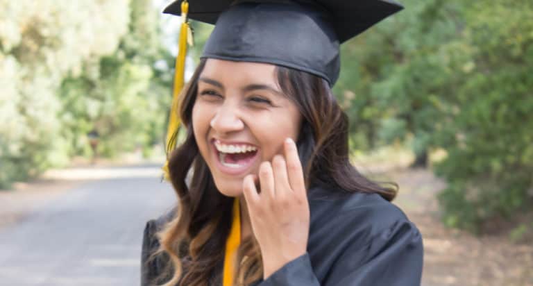 smiling high school grad