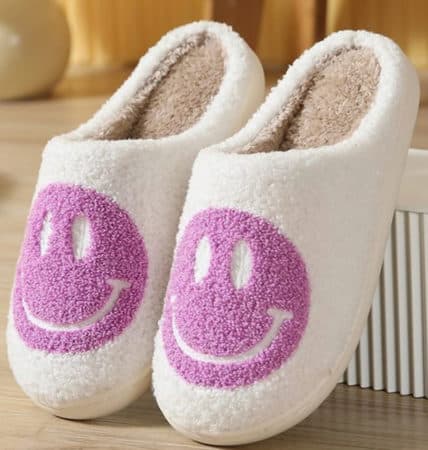 smiley face slippers 