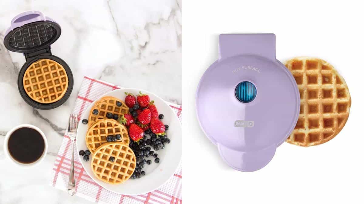 Dash Mini Waffle Maker w/Gift Box Pastel Bunny - Set of 3