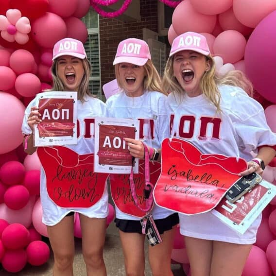 three sorority girls