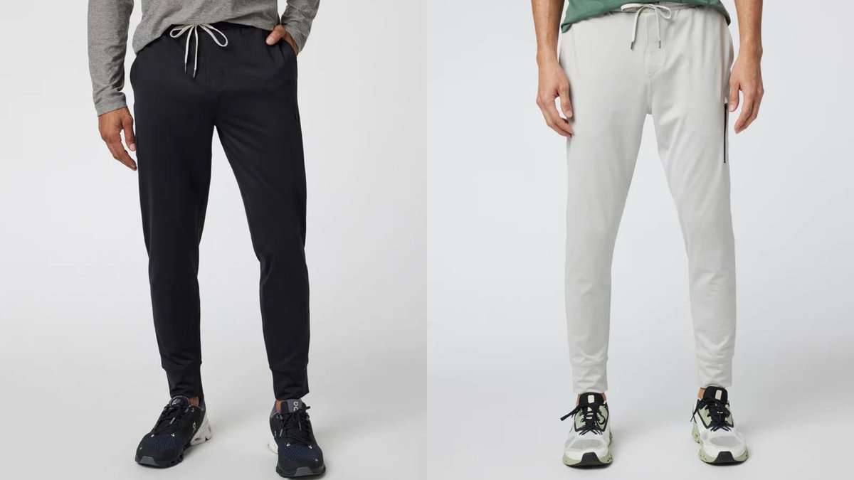 Best gifts for guys in their 20s: Vuori Joggers 