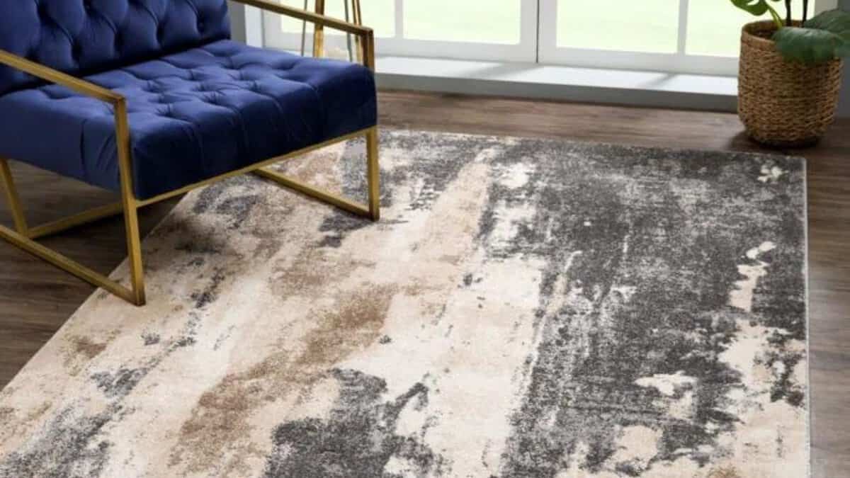 17 Stories Dolbeare Abstract Gray Area Rug