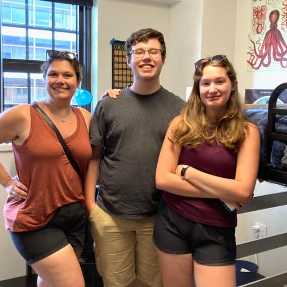 family moving into college