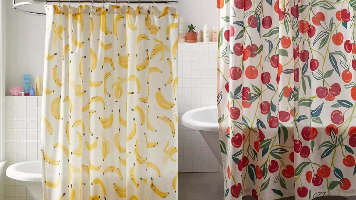 Allover fruits shower curtain 