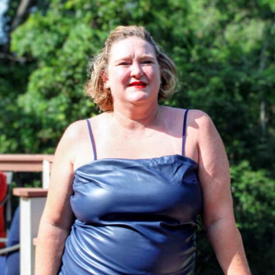 Molly Jones blue dress