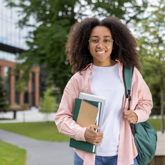black female student